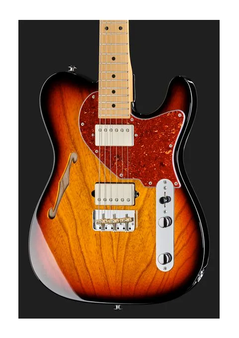 Suhr Alt T MN 3TB, curve del body viste dall'alto