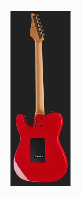 Suhr Andy Wood 10th Anniv T Rosso, profilo laterale del corpo