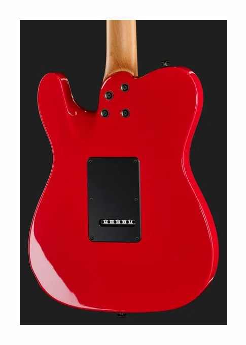 Suhr Andy Wood 10th Anniv T Rosso, vista posteriore del corpo