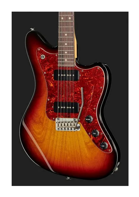 Suhr Classic JM S90 RW 3TS, manico e tastiera visti di lato