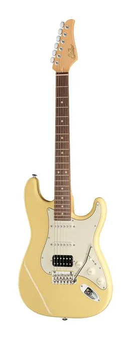 Suhr Classic S Antique HSS RW VY in primo piano frontale