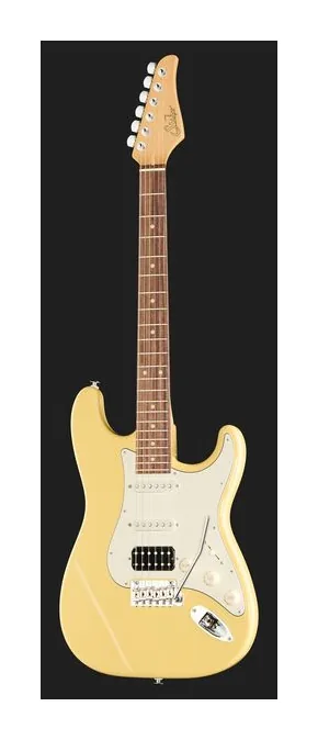 Suhr Classic S ST HSS RW VY, paletta con meccaniche e logo