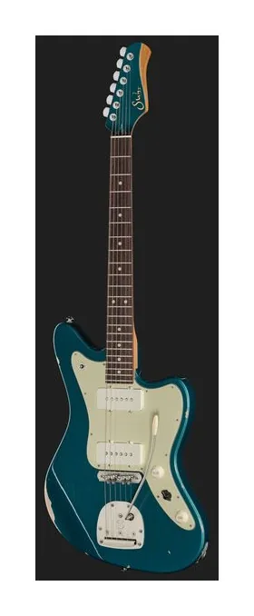 Suhr JM Antique Funk LE Ocean Turq, corpo e verniciatura in primo piano
