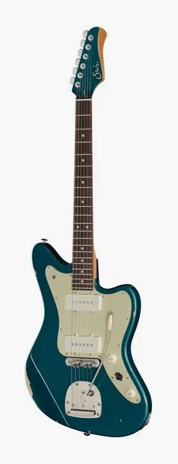 Suhr JM Antique Funk LE Ocean Turq in primo piano frontale