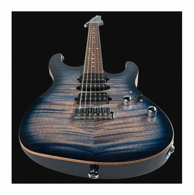 Suhr Modern Plus HSH PF TWBB, curve del body viste dall'alto