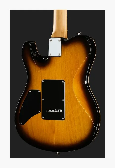 Suhr Oso 2-Tone Tobacco Burst, curve del body viste dall'alto