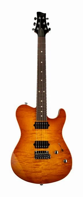 Suhr Oso Tea Burst in primo piano frontale