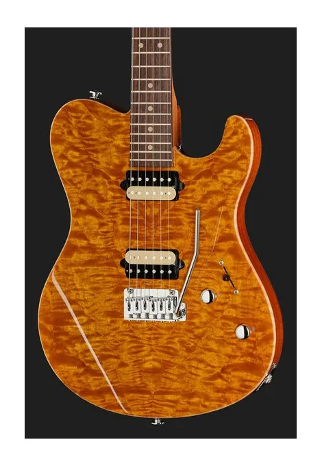 Suhr Oso Trans Amber, vista posteriore del corpo