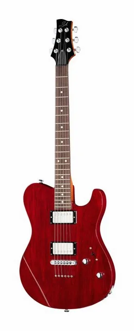 Suhr Oso Trans Red in primo piano frontale