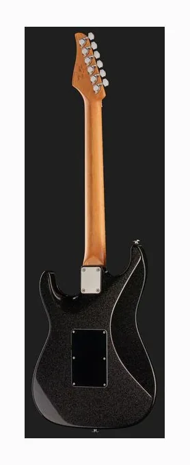 Suhr Pete Thorn Custom HSS Graphite, manico e tastiera visti di lato