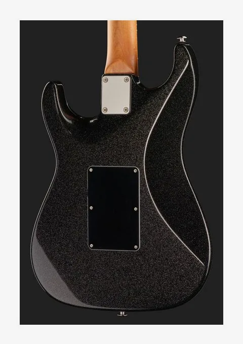 Suhr Pete Thorn Custom HSS Graphite, manico e tastiera visti di lato