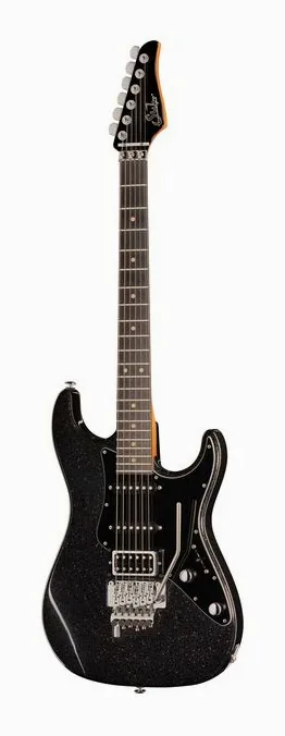 Suhr Pete Thorn Custom HSS Graphite visto di fronte