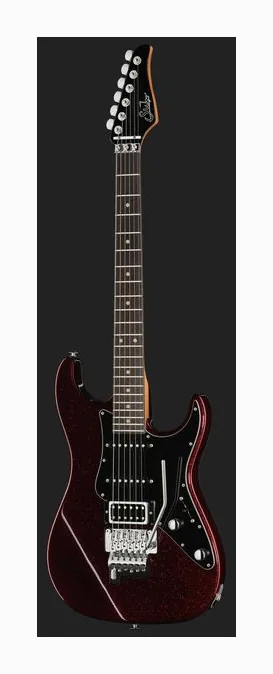 Suhr Pete Thorn Custom HSS Red Sp, profilo laterale del corpo