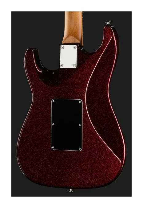 Suhr Pete Thorn Custom HSS Red Sp, corpo e verniciatura in primo piano
