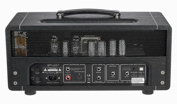 Suhr PT15 I.R. Head, retro con le prese di collegamento
