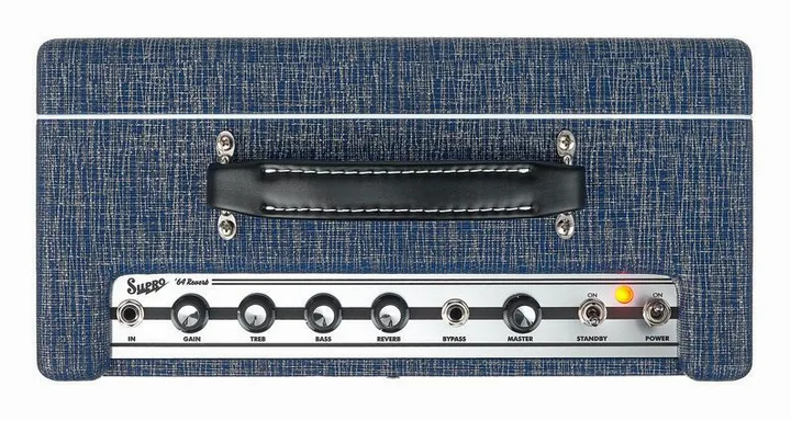 Supro 64 Reverb Combo, vista dall'alto della testata