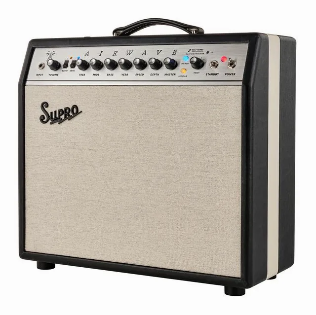 Supro Airwave, retro con le prese di collegamento