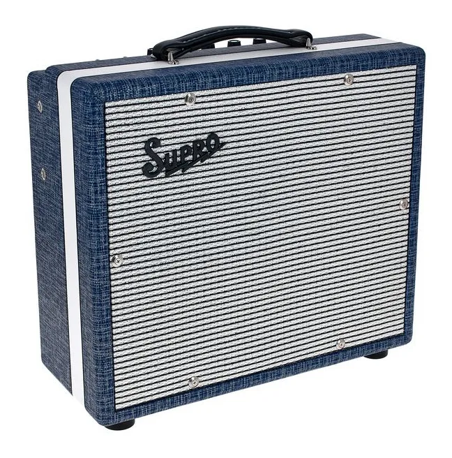Supro Montauk 1x10 BL, pannello dei controlli in primo piano