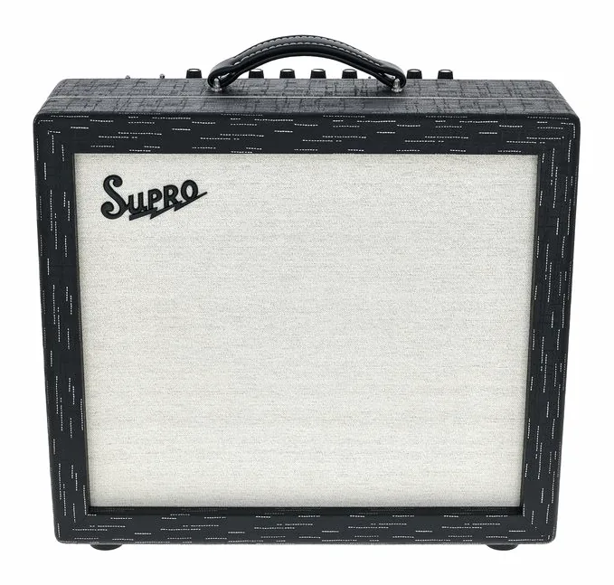 Supro Royale 1x12, retro con le prese di collegamento