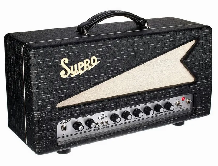 Supro Royale Head, pannello dei controlli in primo piano
