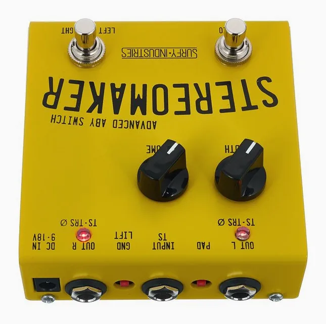 Surfy Industries Stereomaker ABY Switch, ingressi e uscite laterali