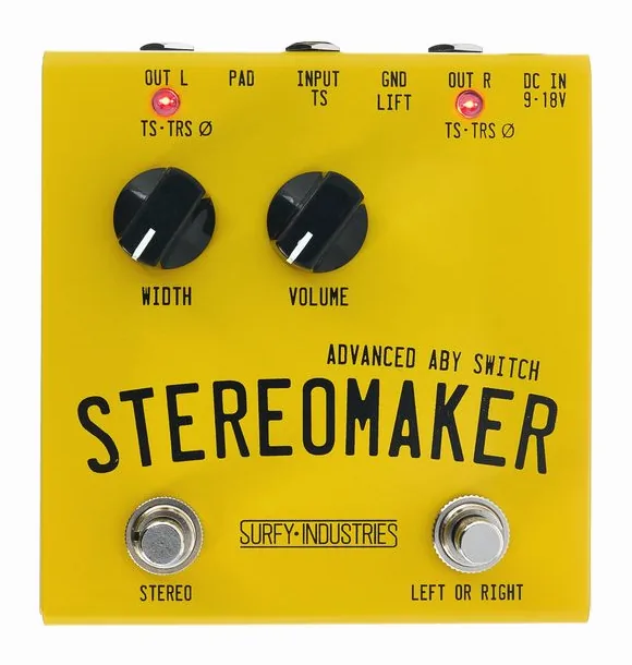Surfy Industries Stereomaker ABY Switch, grafica del pannello superiore