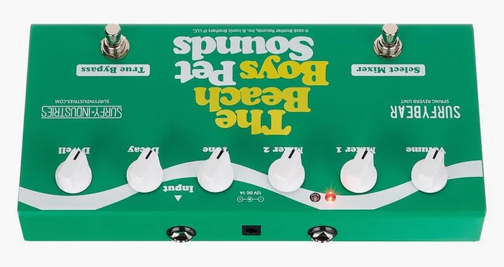 Surfy Industries Surfybear Compact Beach Boys, led e interruttore a pedale