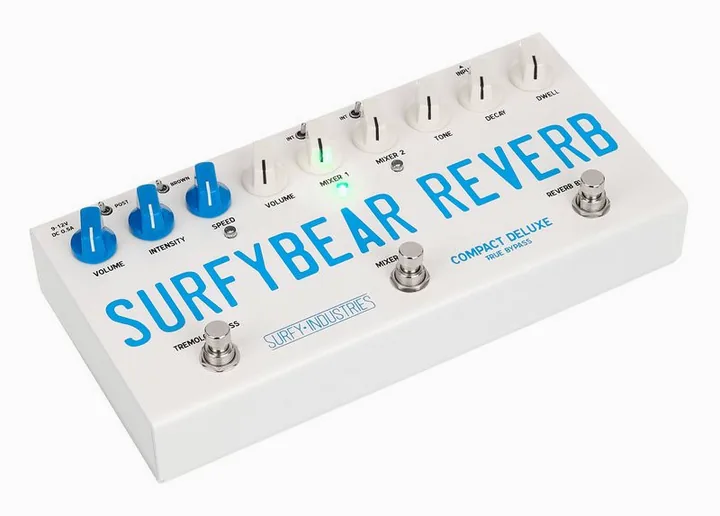 Surfy Industries Surfybear Compact Deluxe WH, manopole viste dall'alto