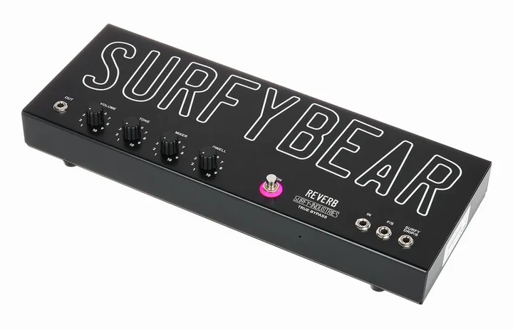 Surfy Industries Surfybear Metal Reverb 2.1 BK, grafica del pannello superiore