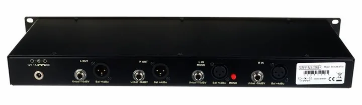 Surfy Industries Surfybear Studio Reverb, connettori sul retro dell'unita