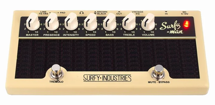 Surfy Industries Surfyman Pre, grafica del pannello superiore