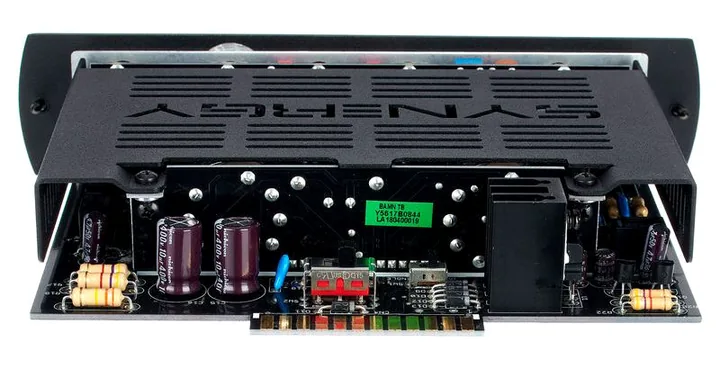Synergy BMAN Pre-Amp, retro con le prese di collegamento