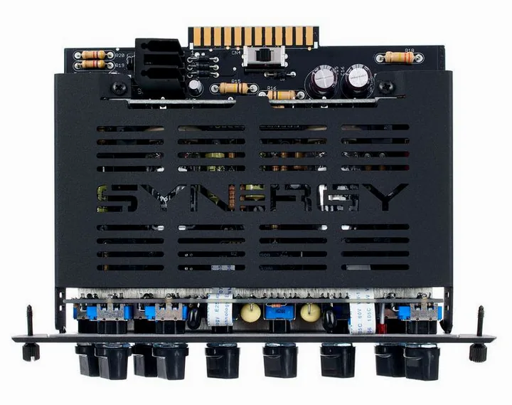 Synergy Plexi, retro con le prese di collegamento