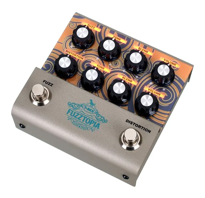 T-Rex Fuzztopia, led e interruttore a pedale