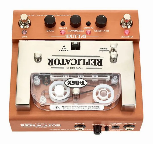 T-Rex Replicator D´Luxe Tape Echo, led e interruttore a pedale