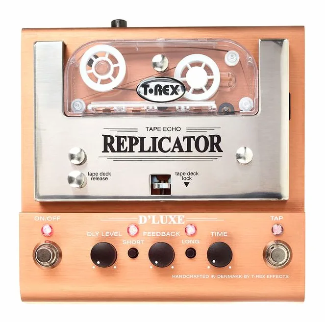 T-Rex Replicator D´Luxe Tape Echo, ingressi e uscite laterali