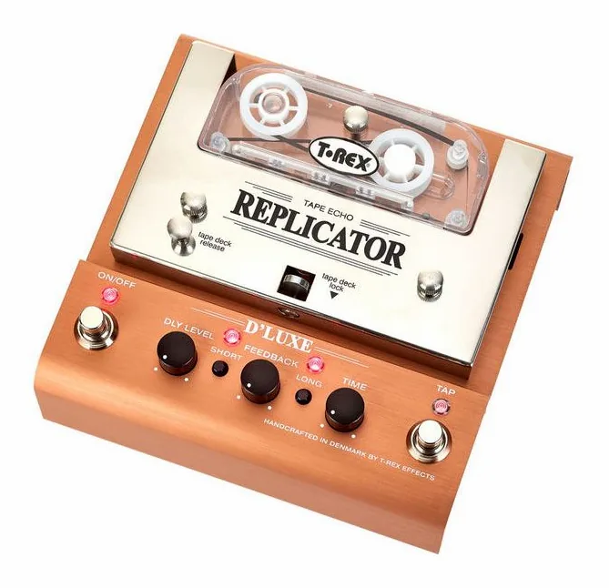 T-Rex Replicator D´Luxe Tape Echo in primo piano frontale