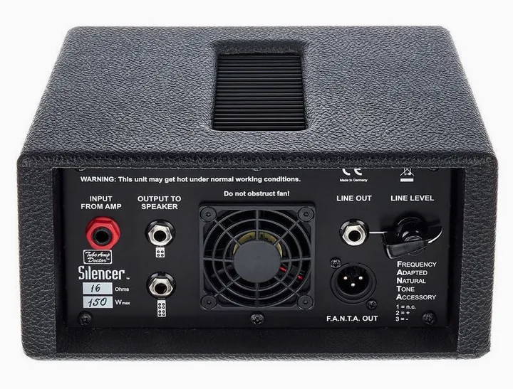 TAD Silencer 16 Ohms Black, vista dall'alto della testata