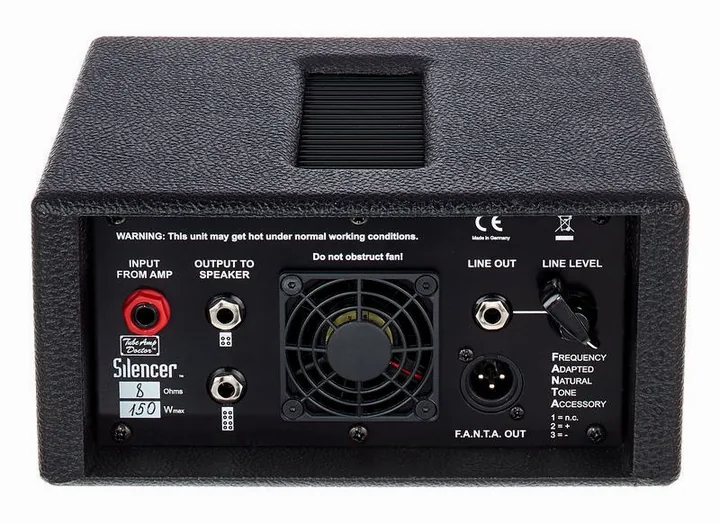 TAD Silencer 8 Ohms Black, vista dall'alto della testata
