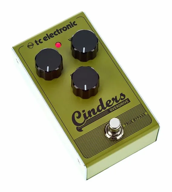 tc electronic Cinders Overdrive, grafica del pannello superiore