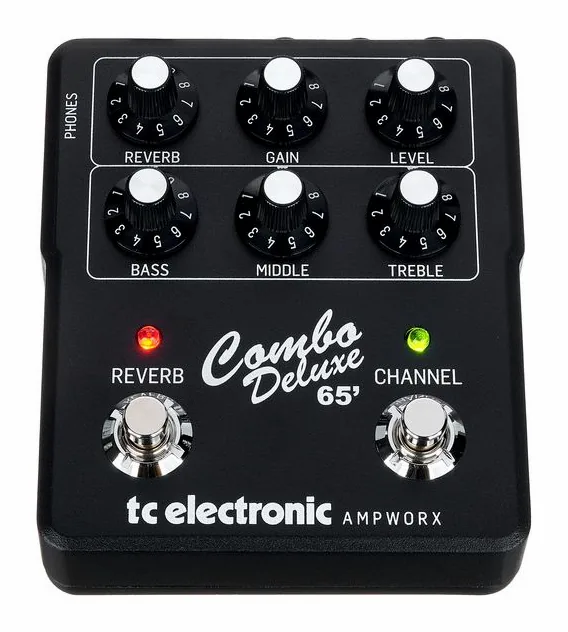 tc electronic Combo Deluxe 65' Preamp, manopole viste dall'alto
