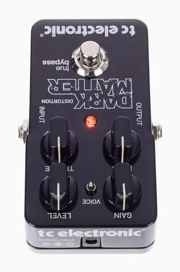 tc electronic Dark Matter Distortion, grafica del pannello superiore