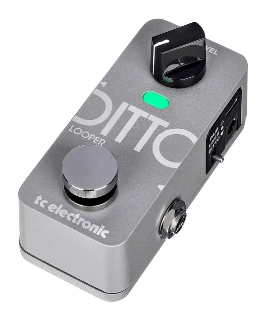 tc electronic Ditto 2 Looper, manopole viste dall'alto