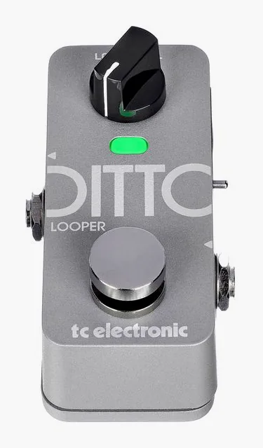 tc electronic Ditto 2 Looper, manopole viste dall'alto