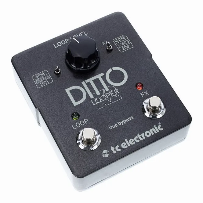 tc electronic Ditto X2 Looper, grafica del pannello superiore