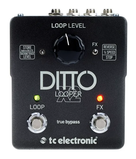 tc electronic Ditto X2 Looper, connettori sul retro dell'unita