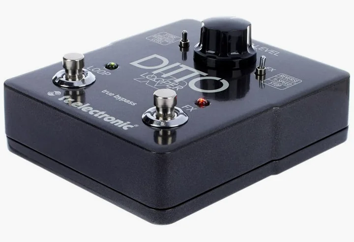 tc electronic Ditto X2 Looper, manopole viste dall'alto