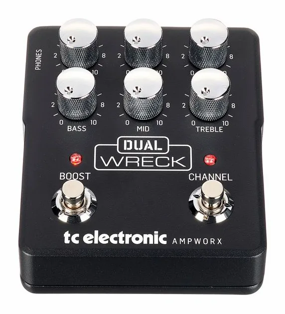 tc electronic Dual Wreck Preamp, ingressi e uscite laterali