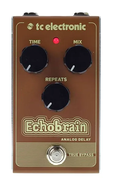 tc electronic Echobrain Analog Delay, manopole viste dall'alto