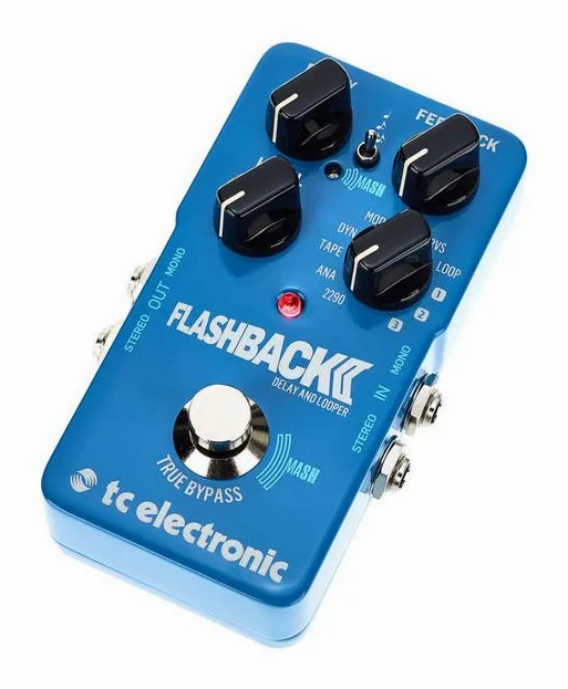 tc electronic Flashback 2 Delay inquadrato di fronte su sfondo neutro